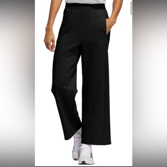 adidas Pants - adidas Black Wide-Leg Women's Track Pants